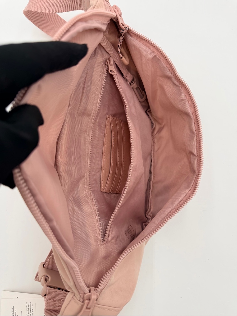 BÉIS The Pack Nylon Belt Bag – Blush Pink – NWT - Picture 6 of 8